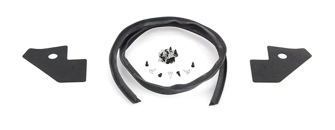 1968-1974 Plymouth|Dodge Dart|Valiant|Demon|Duster|Scamp Fender Splash Shield Seals Rear w/Clips