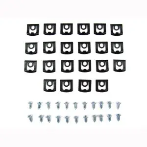 1968-1976 Dodge|Plymouth Dart|Scamp 2 DR Hardtop Rear Window 44 PC Molding Clip Kit-PCK-3861-68