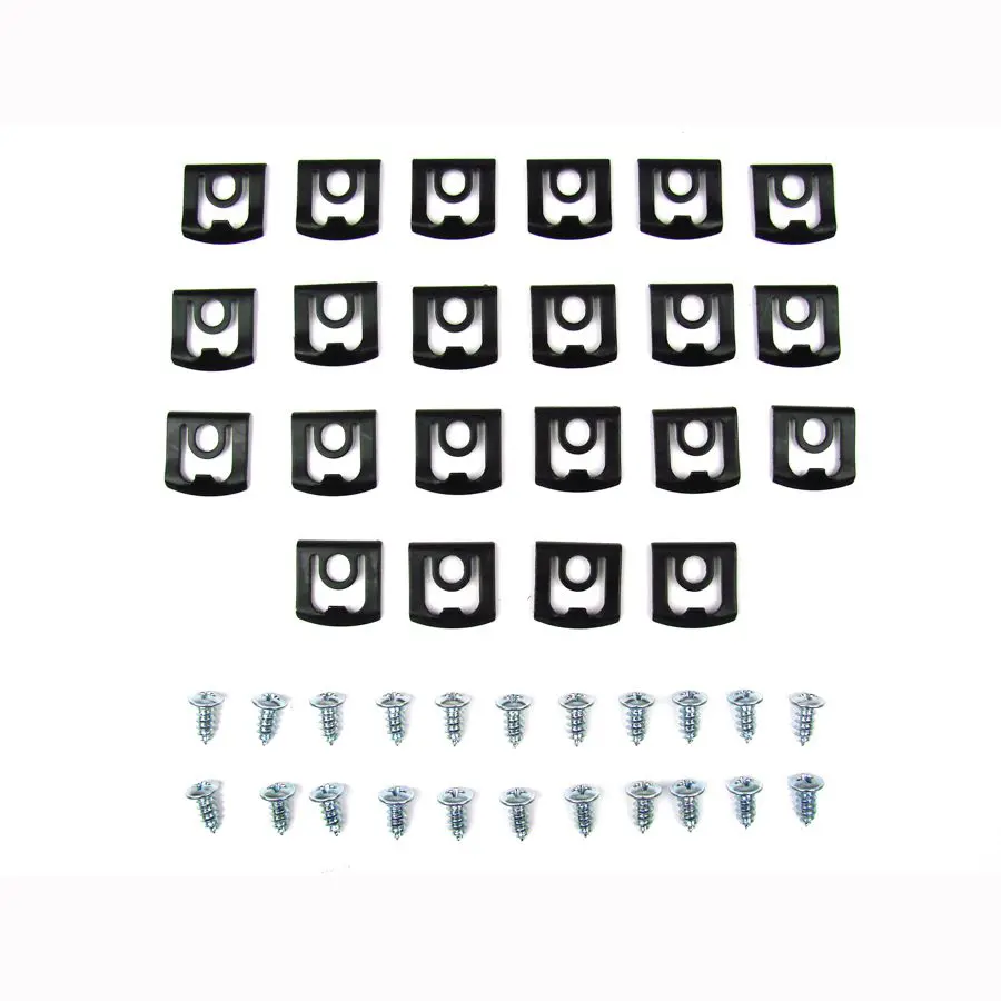 1968-1976 Dodge|Plymouth Dart|Scamp 2 DR Hardtop Rear Window 44 PC Molding Clip Kit-PCK-3861-68