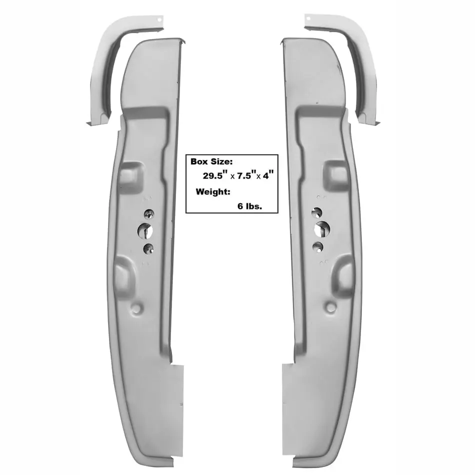 1968-1977 Ford Bronco B Pillars Pair 4Pcs