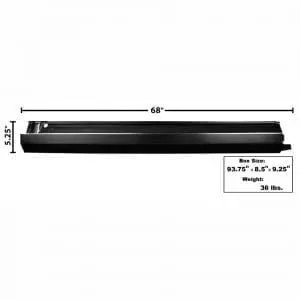 1968-1979 Chevy Nova Rocker Panel Outer Driver Side (LH)