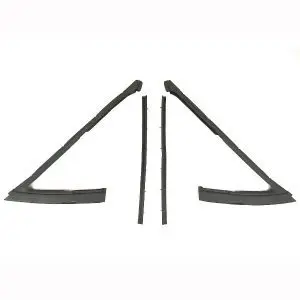 1968 Buick|Chevrolet|Oldsmobile|Pontiac Vent Glass 4 PC Weatherstrip Seal Kit - Driver and Passenger-VWK171068
