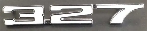 1968 Chevrolet Camaro Fender Emblem 327