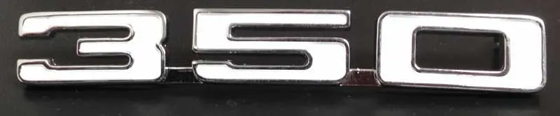 1968 Chevrolet Camaro Fender Emblem 350