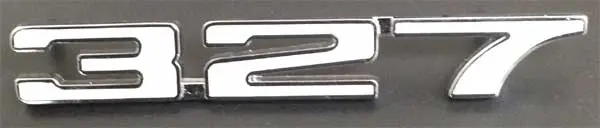 1968 Chevrolet Camaro Fender Emblems 327