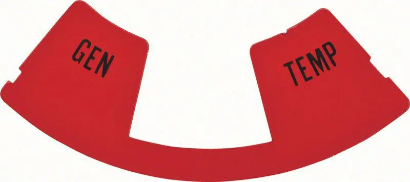 1968 Chevrolet Camaro Speedometer Lamp Lens Gen/Temp Warning-OERK-K493