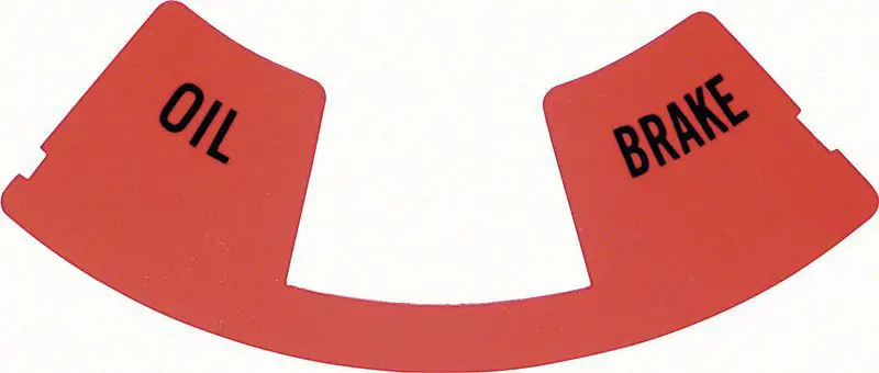 1968 Chevrolet Camaro Speedometer Lamp Lens Oil/Brake Warning-OERK-K492