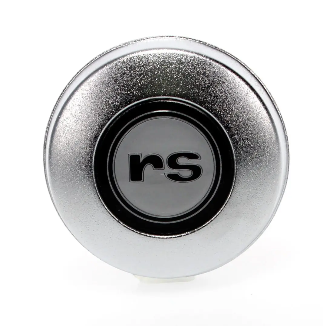 1968 Chevrolet Camaro Steering Wheel Horn Cap Satin Chrome w/RS insert-CHQW-179E