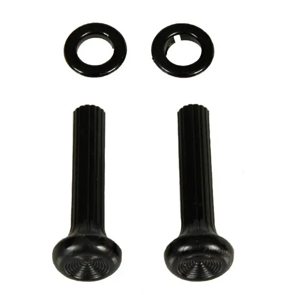 1968 Chevrolet|Pontiac Camaro|Firebird Dash Side Vent Pull Knobs/Black Ferrules Kit