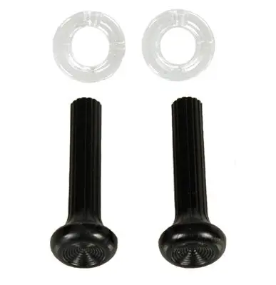 1968 Chevrolet|Pontiac Camaro|Firebird Dash Side Vent Pull Knobs/Black Ferrules Kit