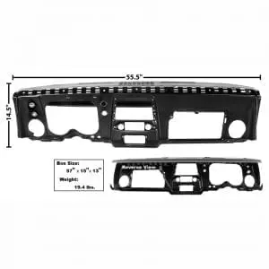 1968 Chevy Camaro or Pontiac Firebird Dash Panel Complete Steel