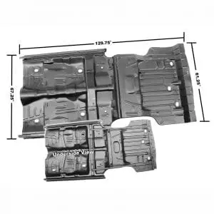 1968 Chevy Chevelle Trunk Floor Pan Complete