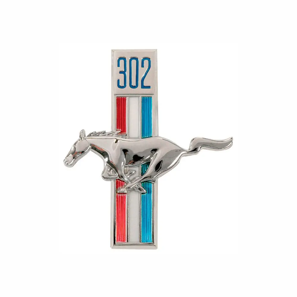 1968 Ford Mustang Emblem Running Horse 302 Driver Side (LH)