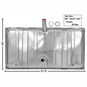 1969-1969 Chevrolet Camaro Pontiac Firebird Gas Tank Stainless