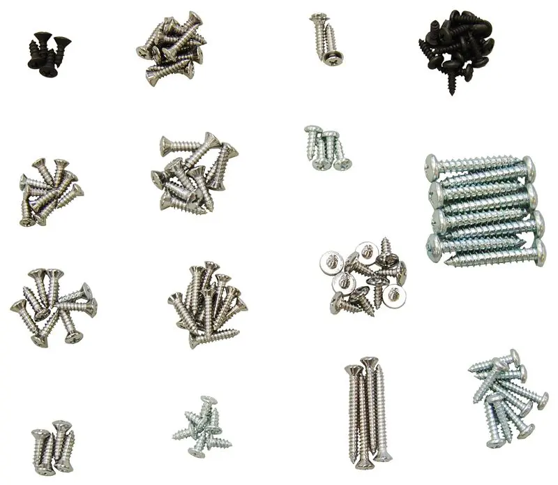 1969-1970 Dodge Charger Interior Trim Screw Kit-SWA-271009
