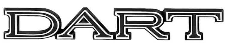 1969-1970 Dodge Dart Fender Emblem Dart