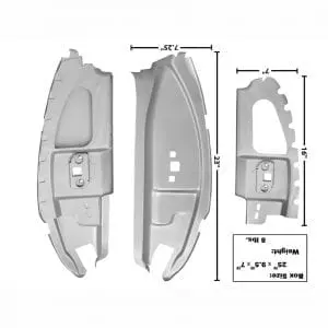 1969-1970 Ford Mustang B Pillar  Set Fastback