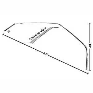 1969-1970 Ford Mustang Drip Rail Sash Passenger Side (RH) Fastback
