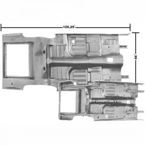 1969-1970 Ford Mustang Floor and Trunk Pan Coupe or Fastback