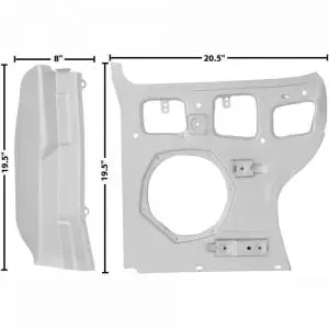 1969-1970 Ford Mustang Pillar/Kick Panel Inner Driver Side (LH)