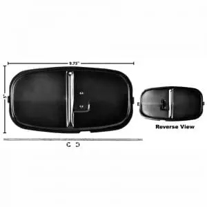 1969-1970 Ford Mustang Shaker Flapper Door with Rod