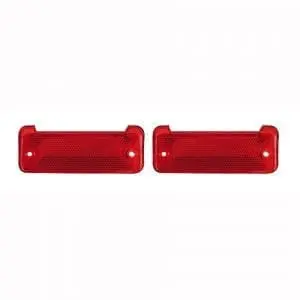 1969-1972 Chevy El Camino Bumper Reflector Lens Rear Pair