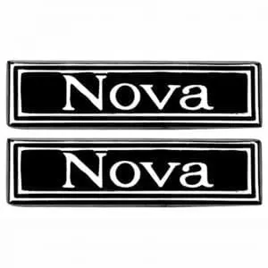 1969-1972 Chevy Nova Door Panel Emblem Pair