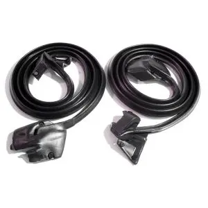 1969-1972 Pontiac GTO|LeMans|Tempest Door Seals w/clips and Molded Ends