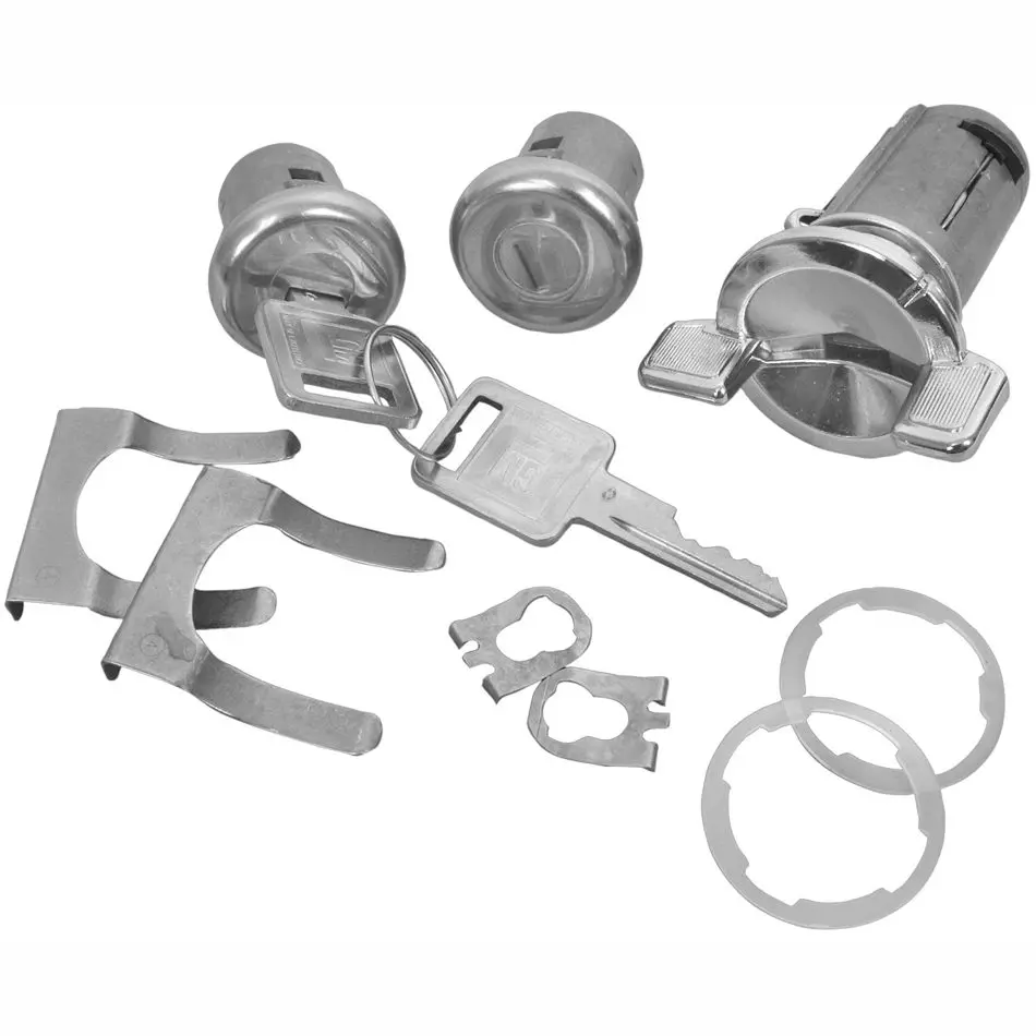 1969-1978 GM Ignition and Door Lock Kits, Square Key Head
