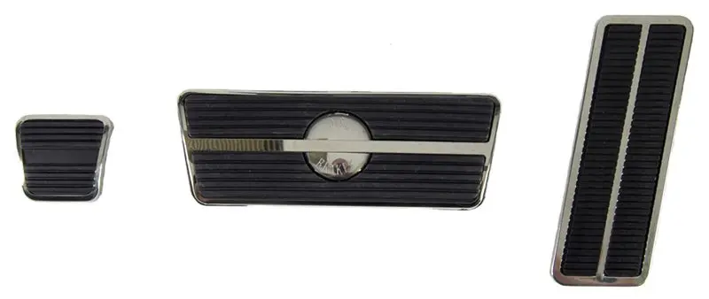 1969-1981 Chevrolet|Pontiac Camaro|Nova|Firebird|Trans Am Pedal Pad/Trim Kit Auto Trans w/Disc Brakes-CHQW-886