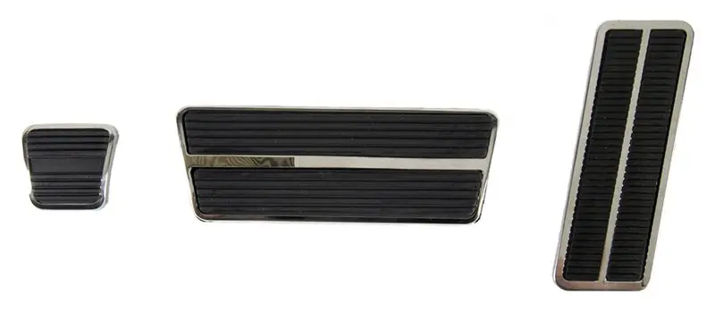 1969-1981 Chevrolet|Pontiac Camaro|Nova|Firebird|Trans Am Pedal Pad/Trim Kit Auto Trans w/Standard Brakes-CHQW-887