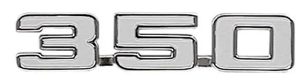 1969 Chevrolet Camaro Fender Emblems 350