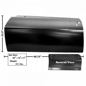 1969 Chevy Camaro or Pontiac Firebird Door Skin Driver Side (LH)