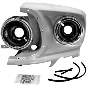 1969 Ford Mustang Headlamp Bucket Assembly Driver Side (LH)