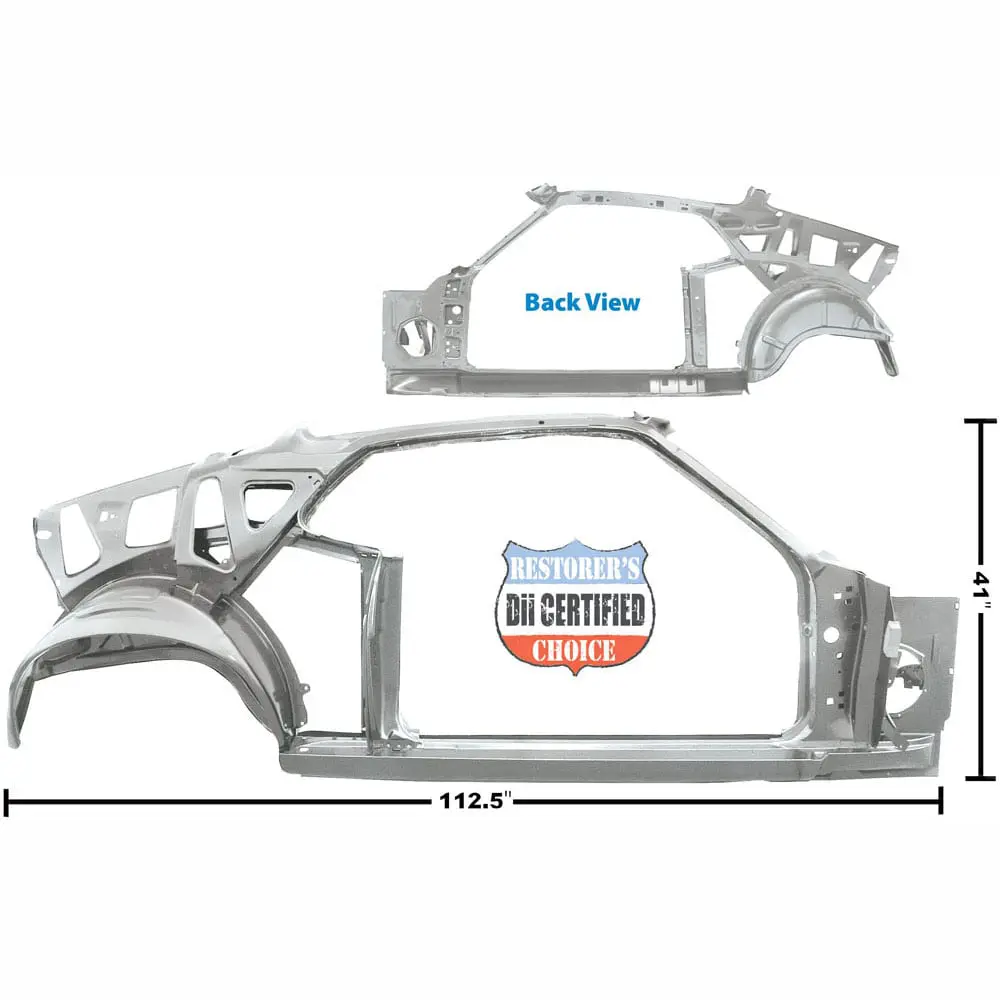 1969 Ford Mustang Quarter/Door Frame Assembly Passenger Side (RH) Fastback