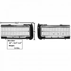 1969 Pontiac GTO Grille (Set Of 2)