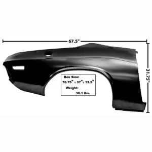 1970-1971 Dodge Challenger Quarter Panel Passenger Side (RH)