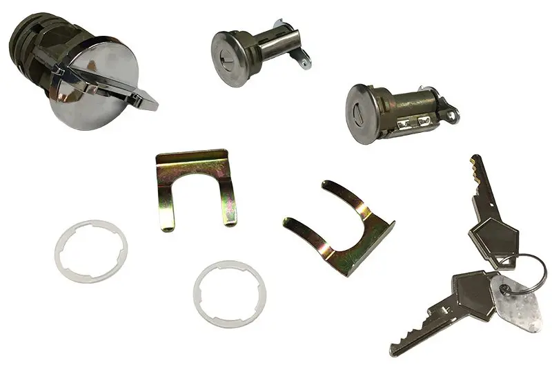 1970-1971 Plymouth|Dodge Challenger|Charger|Coronet|Dart|Demon|Polara|Super Bee|Barracuda|Belvedere|Duster|Fury|GTX|Road Runner|Satellite|Scamp|Superbird|Valiant Ignition/Door Lock Kit w/o Illumination-SWA-280548
