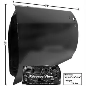 1970-1972 Chevy Chevelle Door Shell Driver Side (LH)