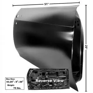 1970-1972 Chevy Chevelle Door Shell Passenger Side (RH)