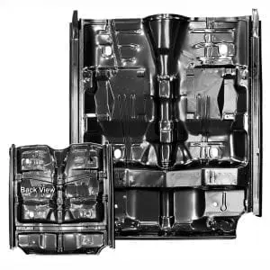 1970-1972 Chevy Chevelle Floor Pan with Rockers and Braces