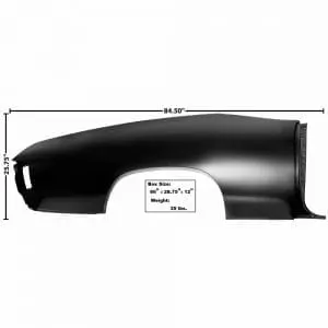 1970-1972 Chevy Chevelle Quarter Panel Full Passenger Side (RH)
