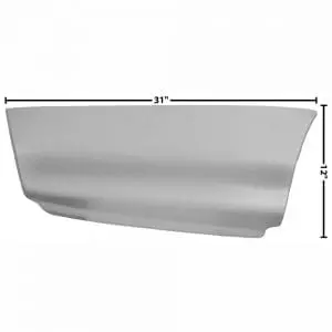 1970-1972 Chevy Chevelle Quarter Rear Lower Patch Panel Passenger Side (RH)