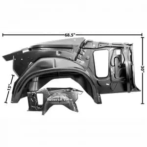 1970-1972 Chevy Chevelle Quarter/Wheelhouse Assembly Passenger Side (RH)