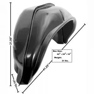 1970-1972 Chevy Chevelle Wheelhouse Complete Passenger Side (RH) Convertible