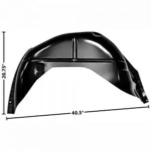 1970-1972 Chevy Chevelle Wheelhouse Inner Passenger Side (RH) Convertible