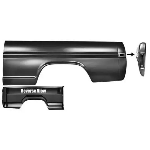 1970-1972 Ford Pickup 6.5' Driver Side Bedside Assembly