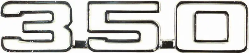 1970-1974 Chevrolet Nova Fender Emblems 350