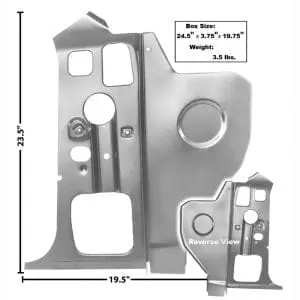 1970-1974 Dodge Challenger Cowl Side Panel Driver Side (LH)