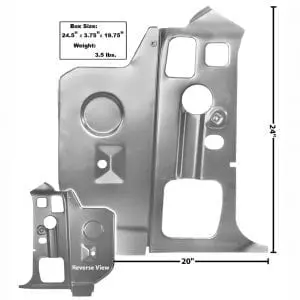 1970-1974 Dodge Challenger Cowl Side Panel Passenger Side (RH)